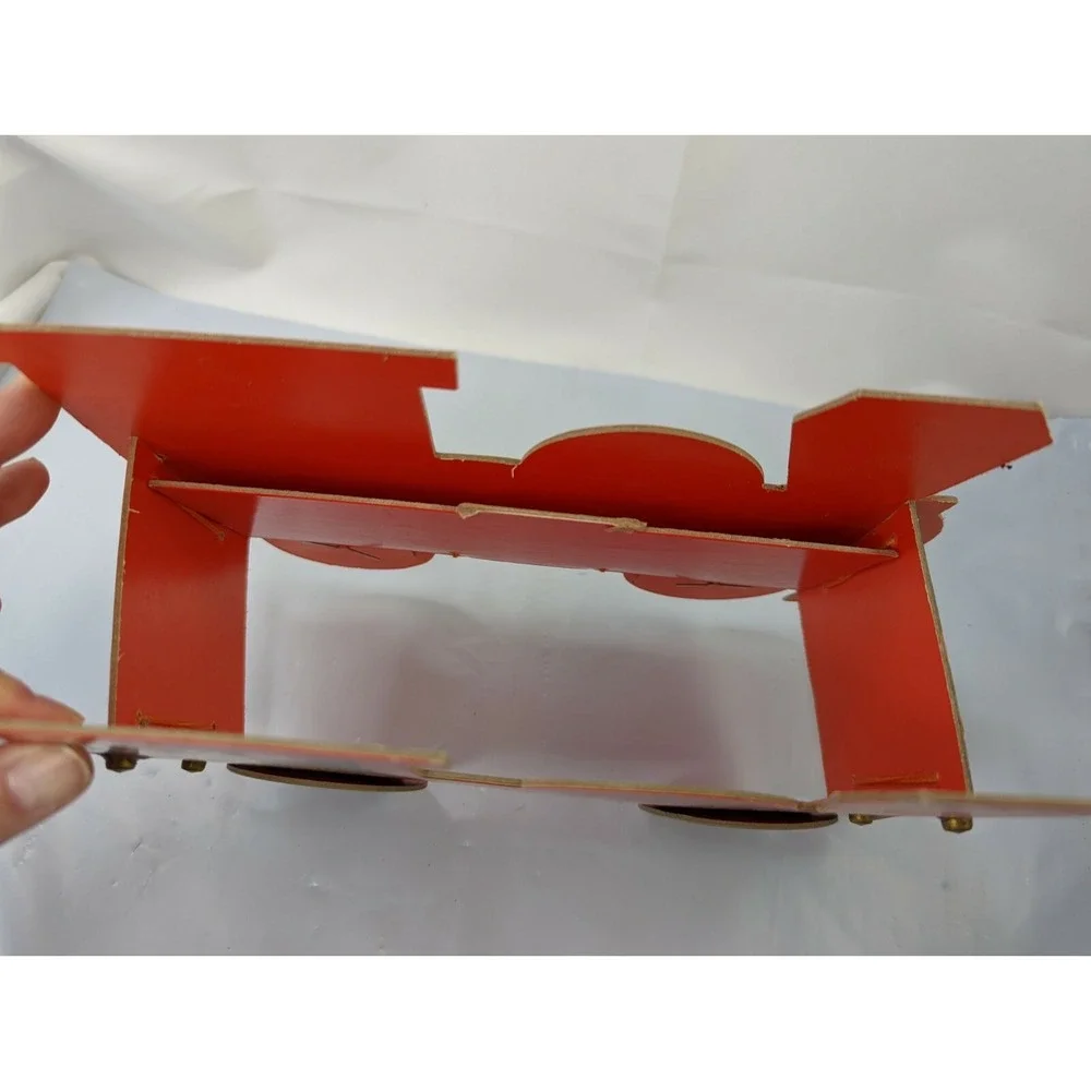 Merry‎ Christmas Train Cardboard Table Decoration 7 Inch Tall